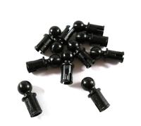 Lot de 10 tiges à boule Lego Technic, noir