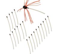 Lot de 10 tiges de 43 cm en polyamide pour éliminer la suie en profondeur dans les conduits, augmenter l'efficacité de la combustion, recyclable, transparent