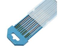 Lot de 10 tiges de soudage vertes en tungstène pur électrode 1,6 x 150 mm pour tiges de soudage