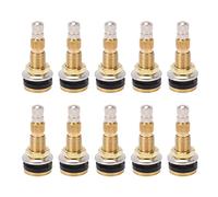 Lot de 10 Tiges de Valve de Pneu sans Chambre à Air Tiges de Valve Haute Pression Liquide Air Liquide en Laiton Massif 1 7/8 TR618A pour Tracteur 0 625 Trou de Valve Tracteur