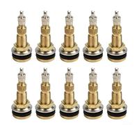 Lot de 10 tiges de valve de pneu TR618A en laiton sans chambre à air pour tracteur agricole, valves de jante de roue à air liquide avec trou de 20,3 cm, tige d'équipement agricole robuste