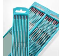 Lot de 10 tiges d'électrode en tungstène 1,6 2,0 .4 3. Accessoires de torche de soudage à l'arc en acier au carbone et acier inoxydable (3,2 mm)