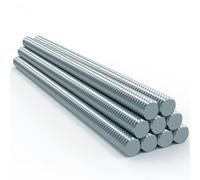 Lot de 10 tiges filetées métriques M8 x 1 m (100 cm) en acier zinc 4,8 entièrement fileté DIN 976