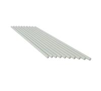 Lot de 10 tiges isolantes flexibles en fibre de verre blanche - Longueur 500 mm, diamètres multiples for travaux manuels, cerfs-volants et structures de support(8mm)
