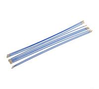 Lot de 10 tiges poussoirs de câble en fibre de verre | Kit d'extracteur de fil d'électricien avec connecteur en acrylique flexible | Ruban de pêche de 4 mm de diamètre pour conduit de mur de grenier