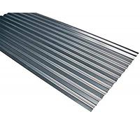 Lot de 10 tôles galvanisées ondulées en feuille 200 x 90 cm - épaisseur 0,25 mm COUVERTURE