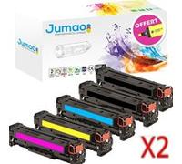 Lot de 10 Toners cartouches type pour HP CF380X CF381A CF382A CF383A