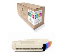 Lot de 10 toners de toner capitaux compatibles avec Oki C 5650 5750 DN N, remplace noir, bleu, rouge, jaune
