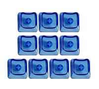 Lot de 10 touches de clavier croisées haute durabilité PC et translucides pour l'amélioration du rétroéclairage du clavier de bureau