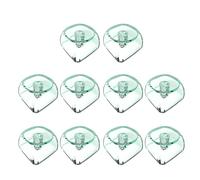 Lot de 10 touches de clavier mécaniques en cristal transparent, rétroéclairées, profil MOA pour commutateurs