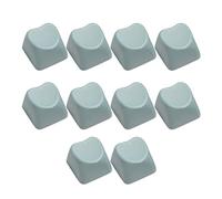 Lot de 10 touches en forme de cœur - Hauteur 1U - Durabilité - Anti-empreintes digitales - Personnalisable
