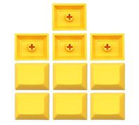 Lot de 10 touches en PBT - Profil DSA - 1,25U - Non gravé - Touches vierges - Pour clavier mécanique DSA