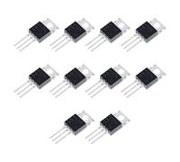 Lot de 10 transistors MOSFET IRF540N 33 A 100 V Canal Transistor MOSFET applicable pour amplificateur de puissance en silicone