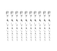 Lot de 10 treuils réfléchissants en spirale - Protection contre les oiseaux - Résistant aux intempéries - Décoration de jardin - Pour l'extérieur - Protection des plantes - Réfléchissant - Inconfort