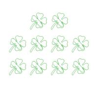 Lot de 10 trombones décoratifs en forme de feuilles vertes pour marquer des pages, organiser des documents et des cahiers