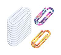 Lot de 10 trombones vierges par sublimation - Pour journal, bureau, planificateur, livre, nourriture, documents, dossier, carnet
