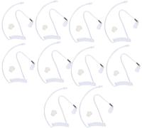Lot de 10 Tubes acoustiques de Rechange avec écouteurs compatibles avec Motorola Kenwood Icom Yaesu Radio bidirectionnelle FBI