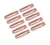Lot de 10 tubes de contact de 0,8 mm pour poste à souder MIG/MAG M6 x 25 mm