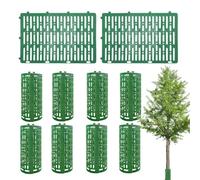 Lot de 10 Tubes de Protection pour Tronc d'arbre | Tube de Protection réglable pour Jeunes Arbres, Tube Respirant pour Jardin, pépinière, Protection Contre Les Animaux, tondeuses, rongeurs