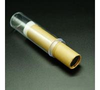 Lot de 10 tubes de rangement en plastique pour pièces de monnaie 21 mm avec corps transparent et coussinets en éponge internes pour absorption des chocs