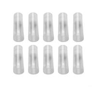 Lot de 10 tubes de rangement en plastique pour pièces de monnaie - 30 mm - Transparent - Pour collection de pièces de monnaie