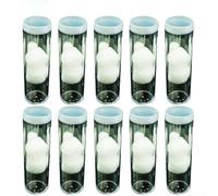 Lot de 10 tubes en plastique transparent conçus pour les pièces de monnaie de 27 mm et 30 mm, offrant un rangement et une organisation sécurisés pour les collectionneurs (30 mm)