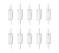 Lot de 10 tuyaux d'air pour pompe à oxygène avec clapet anti-retour à 1 voie pour aquarium, diamètre du trou d'air de 4 mm, 55 mm x 15 mm, valve anti-retour en plastique rouge/noir/blanc