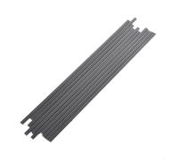 Lot de 10 tuyaux de soudure en polyéthylène pour voiture - 250 mm - Réservoir en plastique PVC PP pour soudure en plastique automobile - Gris (PVC)