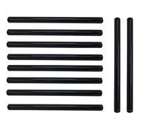 Lot de 10 tuyaux Mallealbe en fonte de 1,9 cm, pré-coupés, en acier industriel, noir, convient aux tuyaux et raccords filetés standard de 20,3 cm de long