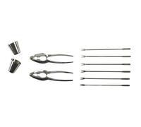Cook Concept – Ustensiles à crustacés – 10 pièces – Inox – Gris