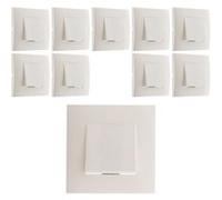 Lot de 10 Va et vient montés module large Blanc - Simplea G