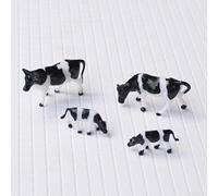 Lot de 10 vaches miniatures ferroviaires à l'échelle 1 87 parfaites pour les activités éducatives et les jeux