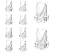 Lot de 10 valves à bec de canard compatibles avec les tire-laits Eufy S1 Pro, S1 E10, Lansinoh Discreet Duo, NCVI NICEGREEN Nuliie Zooawa S32