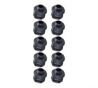 Lot de 10 valves à vis étanches et respirantes IP68 pour éclairage de sécurité extérieur, M8 M10 M20 en plastique pour grille d'aération (M12-1,5)