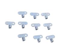 Lot de 10 valves d'échappement pour radiateurs - Clé carrée - Accessoires de purgeur de plomberie