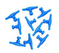 Lot de 10 vannes de contrôle pour aquarium, raccord de tuyau d'aquarium, 2 voies de réglage, valves de contrôle pour aquarium et bols à poissons