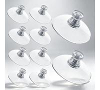 Lot de 10 ventouses adhésives en vrac avec écrou à vis, ventouse en PVC | Ventouse adhésive extra forte sans crochets pour fenêtre, voiture, verre, mur, porte, salle de bain, cuisine