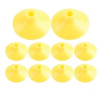 Lot de 10 ventouses en caoutchouc pour enfants en plein air pour la pratique de la cible (jaune)