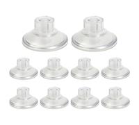 Lot de 10 ventouses haute performance - Colliers de gamelle avec poignée pour auvent de caravane - Kit de coussinets de fixation Van Side Fix transparents - Fixation forte pour salle de bain, fenêtre