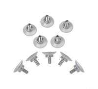 Lot de 10 ventouses M8 avec coussinets en PVC transparent pour une utilisation sur des surfaces lisses telles que le verre, les murs et les battants (34 mm)