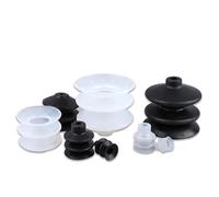 Lot de 10 ventouses pneumatiques PCG en silicone/NBR, ventouses à trois couches, buse à grande force, moulage par injection, effecteur robotique(PCG-40S)