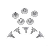 Lot de 10 ventouses transparentes avec vis moletée M8 pour un maintien fiable sur des surfaces lisses telles que le verre, le carrelage et les murs (34 mm)
