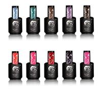 Lot De 10 Vernis Semi Permanents De Couleur Naileon Multicolore
