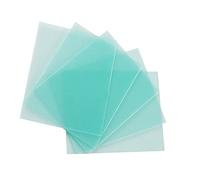 Lot de 10 Verres de Casque de Soudure, Plaque en Plastique résistante aux Hautes températures, Plaque de Protection Transparente de Rechange pour soudage la Feuille de Protection extérieure