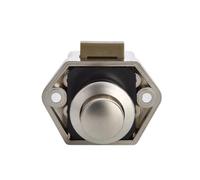 Lot de 10 verrous à pression de 20 mm for camping-car, caravane, bateau, mobil-home, placard et tiroir.(Small pearl nikel)