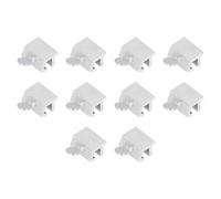 Lot de 10 verrous de fenêtre coulissante de remplacement, protection de sécurité unipolaire en acier inoxydable, métal réglable Pour Fenêtre
