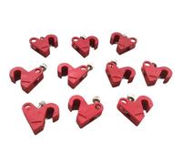 Lot de 10 verrous de sécurité for disjoncteurs, verrou MCB, verrou à bascule for disjoncteur de sécurité, verrouillage multipolaire sans outil.