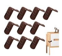 Lot de 10 verrous de sécurité pour , verrou de tiroir d'armoire, 7 x 7 x 4 cm, loquet de sécurité amovible, ensemble de sangles de sécurité pour bébé, pour cuisine, salle de bain, réfrigérateur