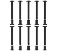 Lot de 10 vis à douille pour fixation d'armoire avec douille - M6 x 50 mm - Diamètre du trou : 8 mm