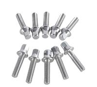 Lot de 10 vis à percussion en métal pour réparation de tambour Texture métallique pour améliorer votre configuration de percussion